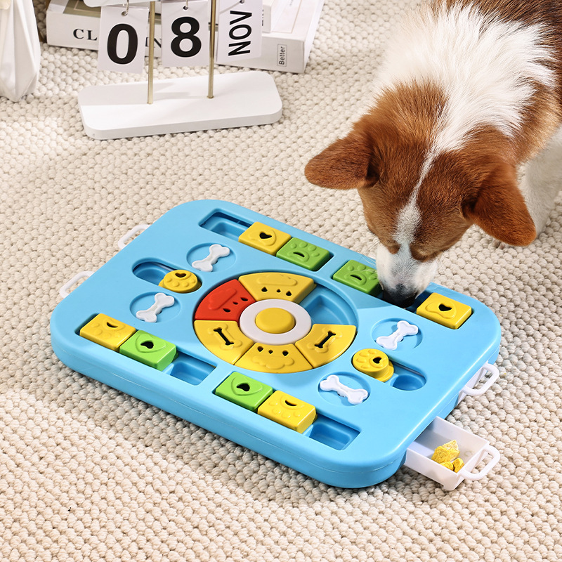 The cross-border best-selling dog toy has been upgraded to a square pet educational feeder, cat toy, cat bowl, dog bowl and pet supplies