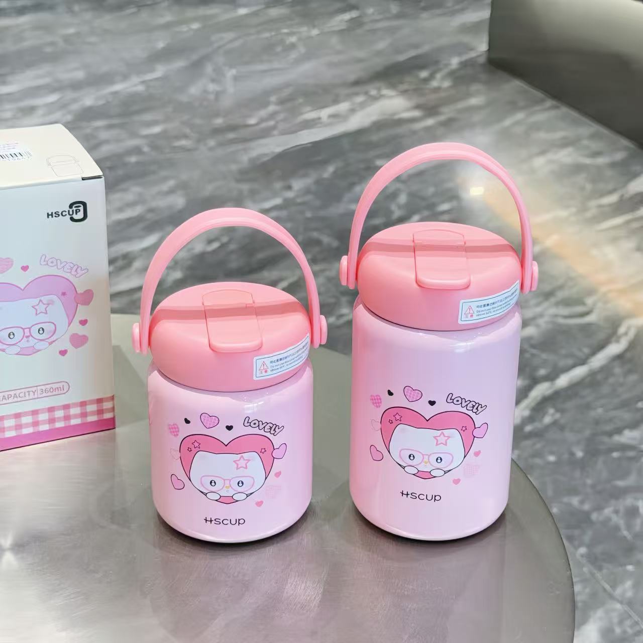 Luomeng Tidi Cat Pink Series 360ML Application Scenario
