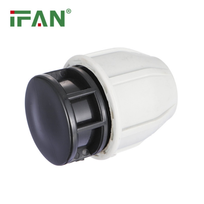 Detachable White IFAN PP Quick-Connect End Cap Application Scenario