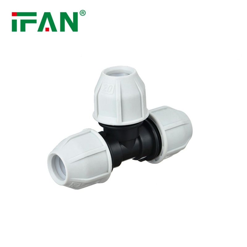 Affordable White IFAN PP Irrigation Quick-Connect Tee Specification image