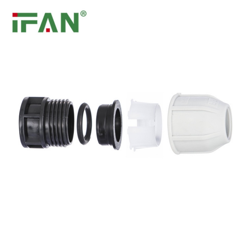 Detachable White IFAN PP Quick-Connect End Cap Item Picture
