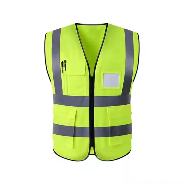 Reflective safety vests, management protective reflective vests, leadership multi-pocket construction site construction yellow vests, traffic safety suits, reflective vests, construction site vests, multi-pocket traffic safety protection, garden and sanitation construction site reflective vests detail image 2