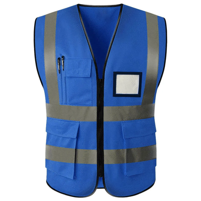 Reflective safety vests, management protective reflective vests, leadership multi-pocket construction site construction yellow vests, traffic safety suits, reflective vests, construction site vests, multi-pocket traffic safety protection, garden and sanitation construction site reflective vests detail image 4