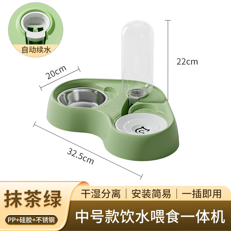 Large-capacity pet automatic feeder, stainless steel bowl, moisture-proof mouth, cat bowl, dog bowl, pet supplies manufacturer wholesale Application Scenario