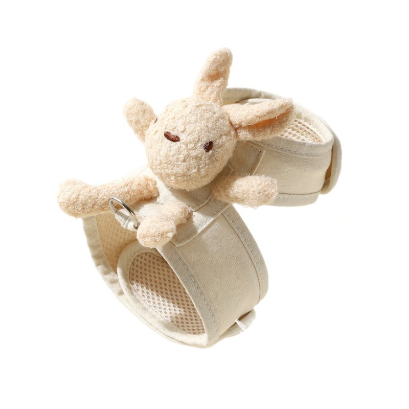 Cross-border dog chest harness leash, cute plush rabbit vest style outdoor Corgi dog walking collar Application Scenario