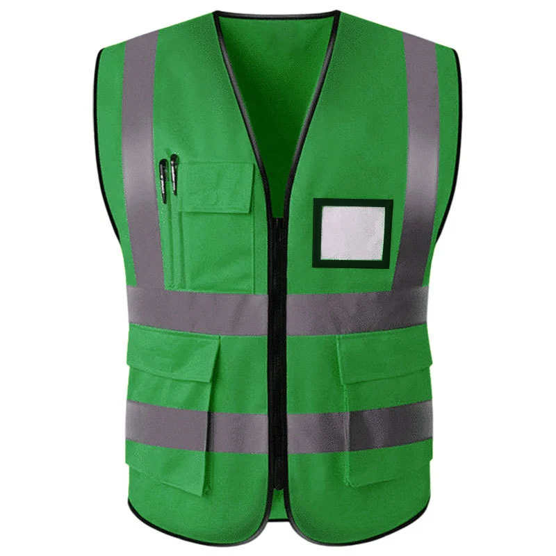 Reflective safety vests, management protective reflective vests, leadership multi-pocket construction site construction yellow vests, traffic safety suits, reflective vests, construction site vests, multi-pocket traffic safety protection, garden and sanitation construction site reflective vests detail image 6