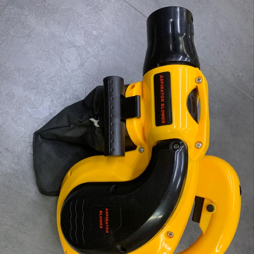 Yellow hair dryer, a household appliance, is a sonic dry hair dryer