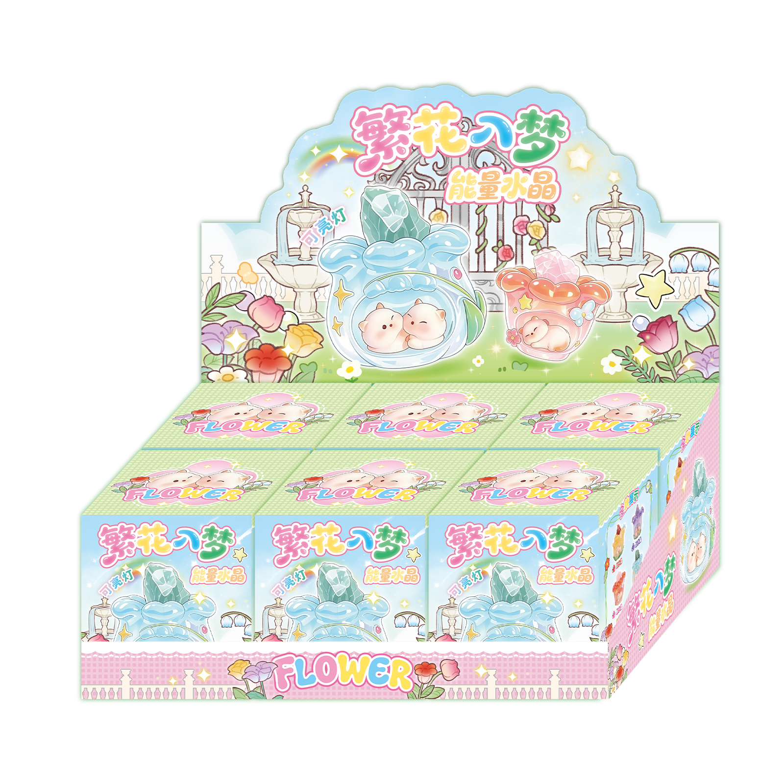 Creative desktop ornaments, blooming flowers into dreams, energy crystal blind boxes, trendy and popular collectible figurines, birthday gifts Item Picture