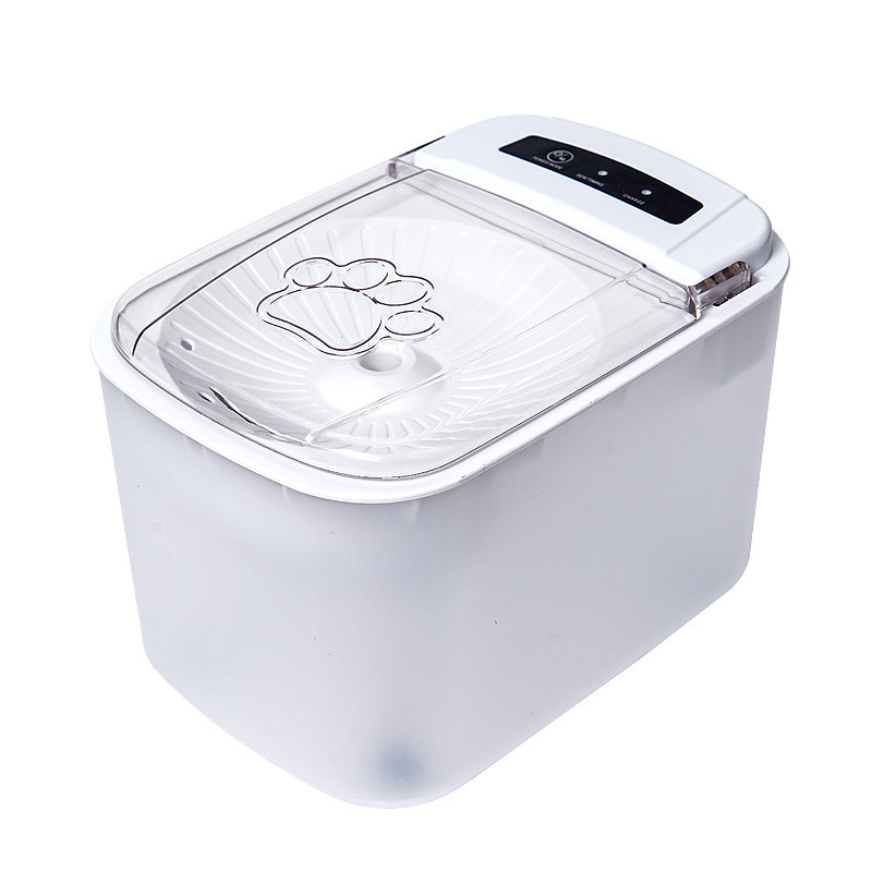 Cross-border smart flip-top pet water dispenser, 3L large capacity, silent automatic circulation filtration, cat and dog water feeder manufacturer Item Picture