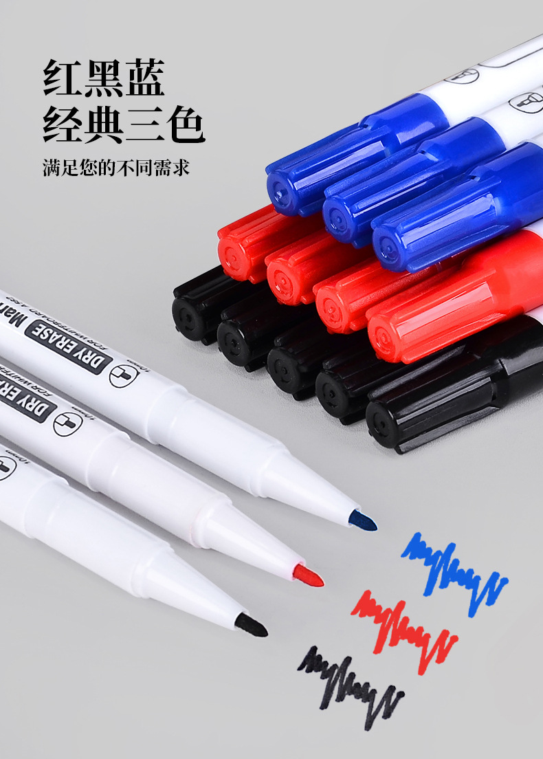 Double-headed marker pen A562, fine pen tip, waterproof, quick-drying marker pen, classic three-color drawing pen for art painting and doodle pic 2