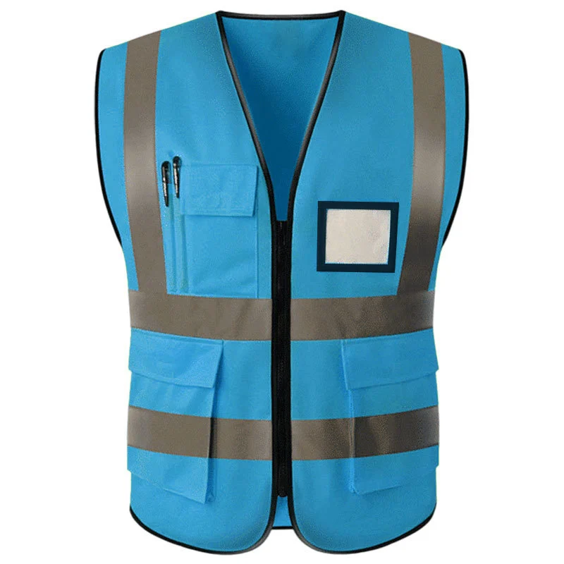 Reflective safety vests, management protective reflective vests, leadership multi-pocket construction site construction yellow vests, traffic safety suits, reflective vests, construction site vests, multi-pocket traffic safety protection, garden and sanitation construction site reflective vests detail image 3