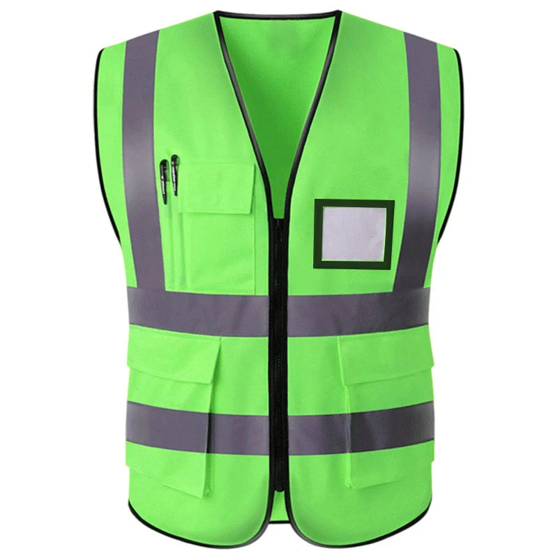 Reflective safety vests, management protective reflective vests, leadership multi-pocket construction site construction yellow vests, traffic safety suits, reflective vests, construction site vests, multi-pocket traffic safety protection, garden and sanitation construction site reflective vests detail image 7