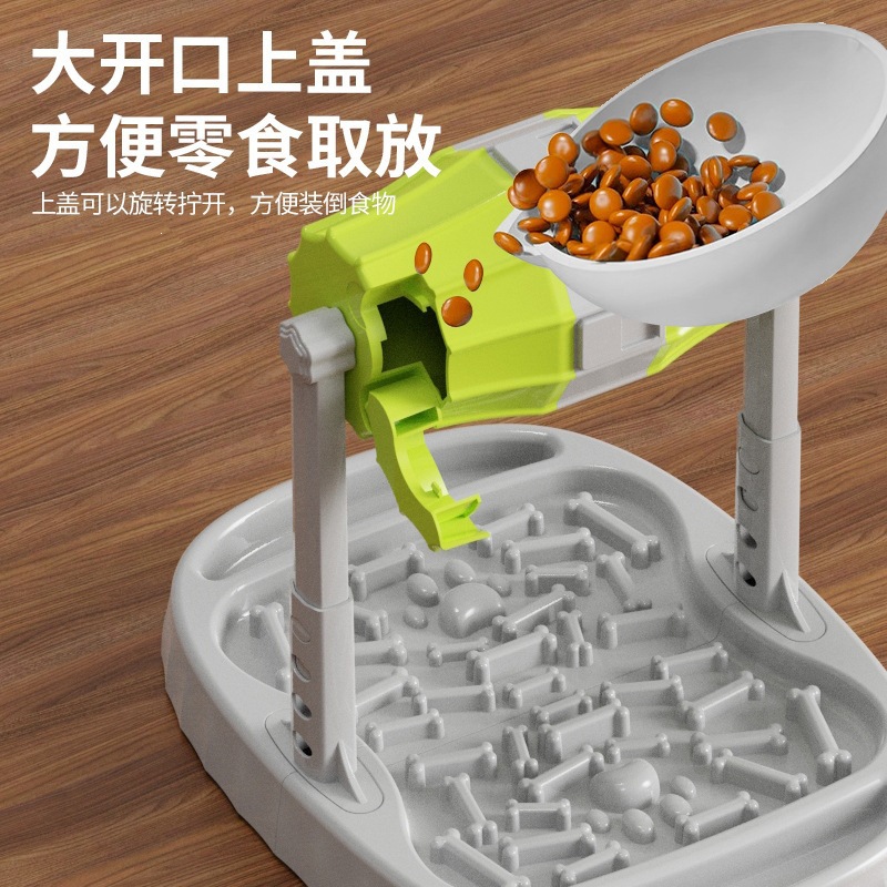 Pet 360° rotating leaky food plate, dog slow food bowl, cat educational leaky food toy, wholesale pet supplies details Picture