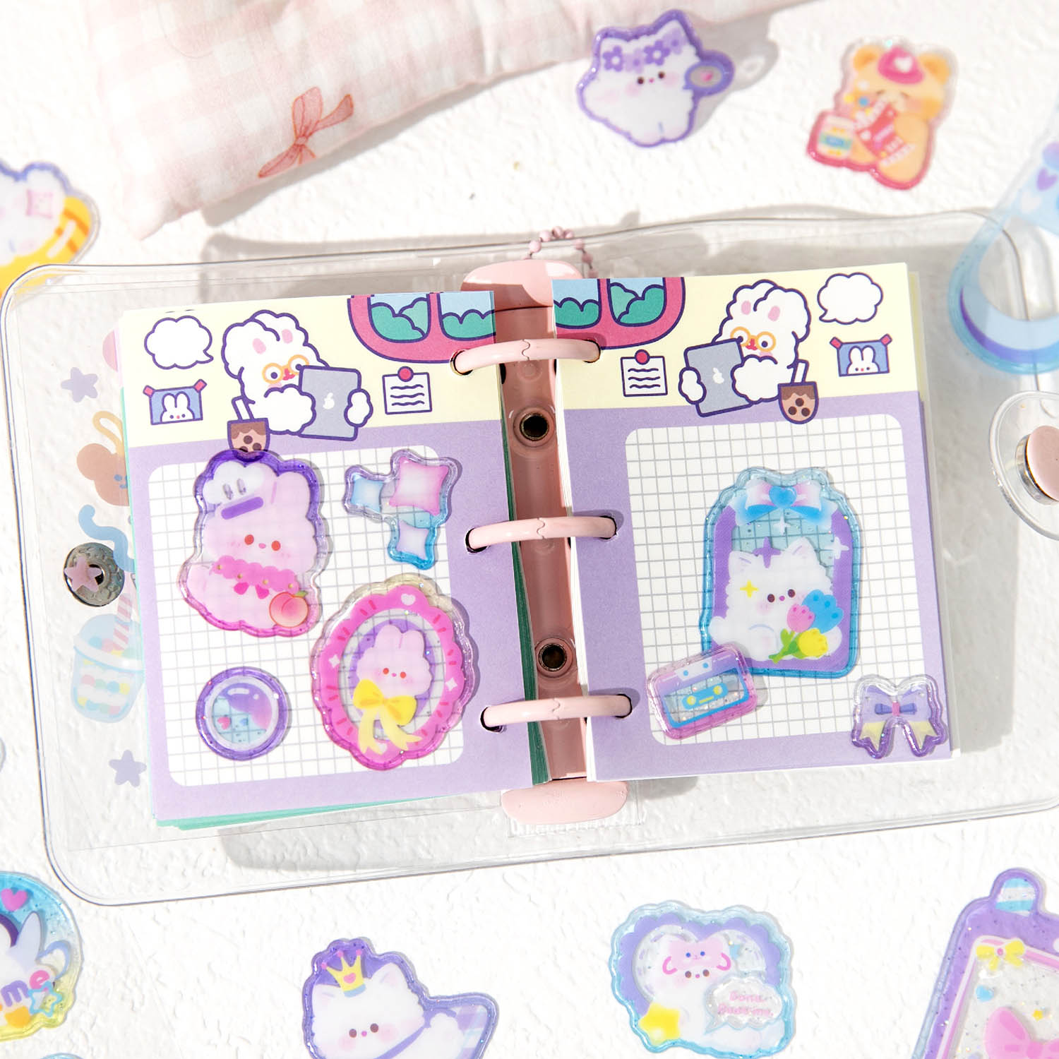 JH87W Transparent Crystal Sticker Application Scenario