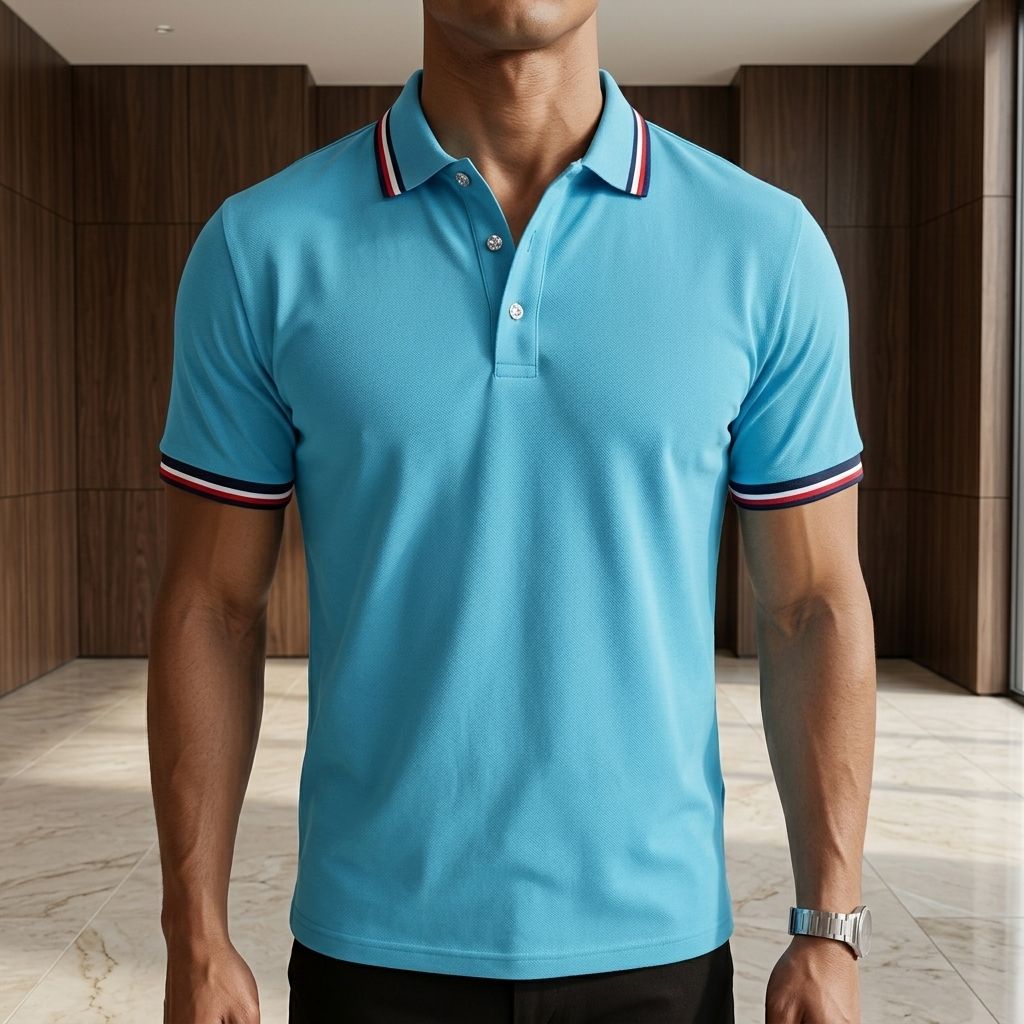 Summer men's Polo shirts for foreign trade, solid-color short-sleeved, youthful, fashionable and casual, with a lapel, short-sleeved T-shirt for cross-border trade Application Scenario