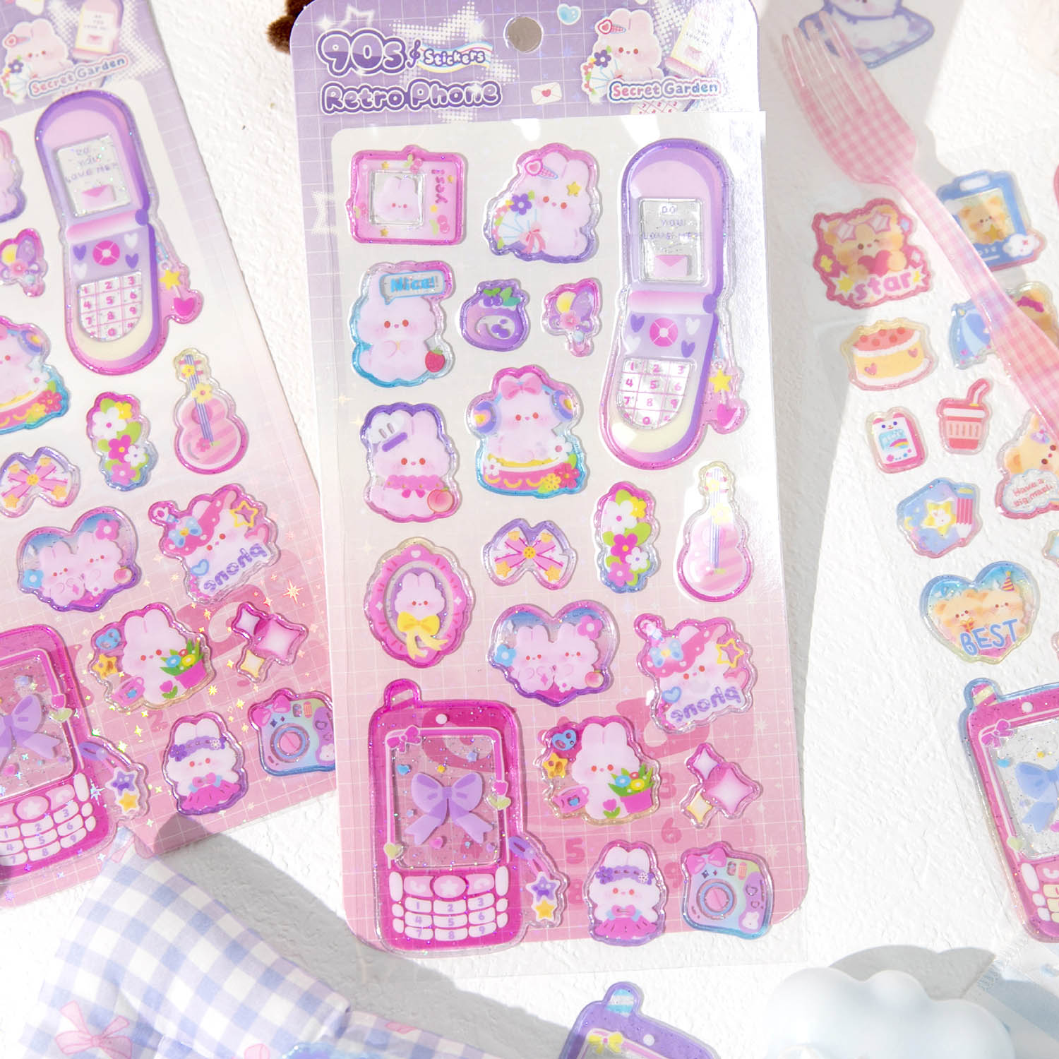 JH87W Transparent Crystal Sticker details Picture