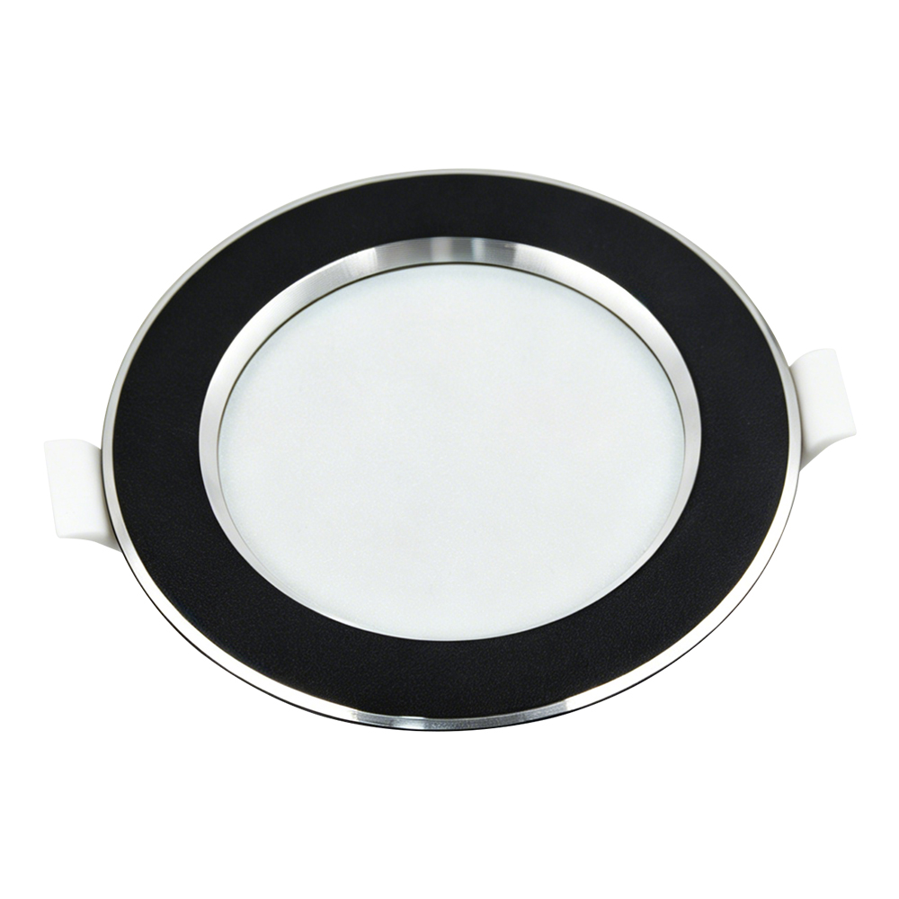 White golden-edged circular embedded LED downlight, surface-mounted spotlight, cylindrical lamp Specification image
