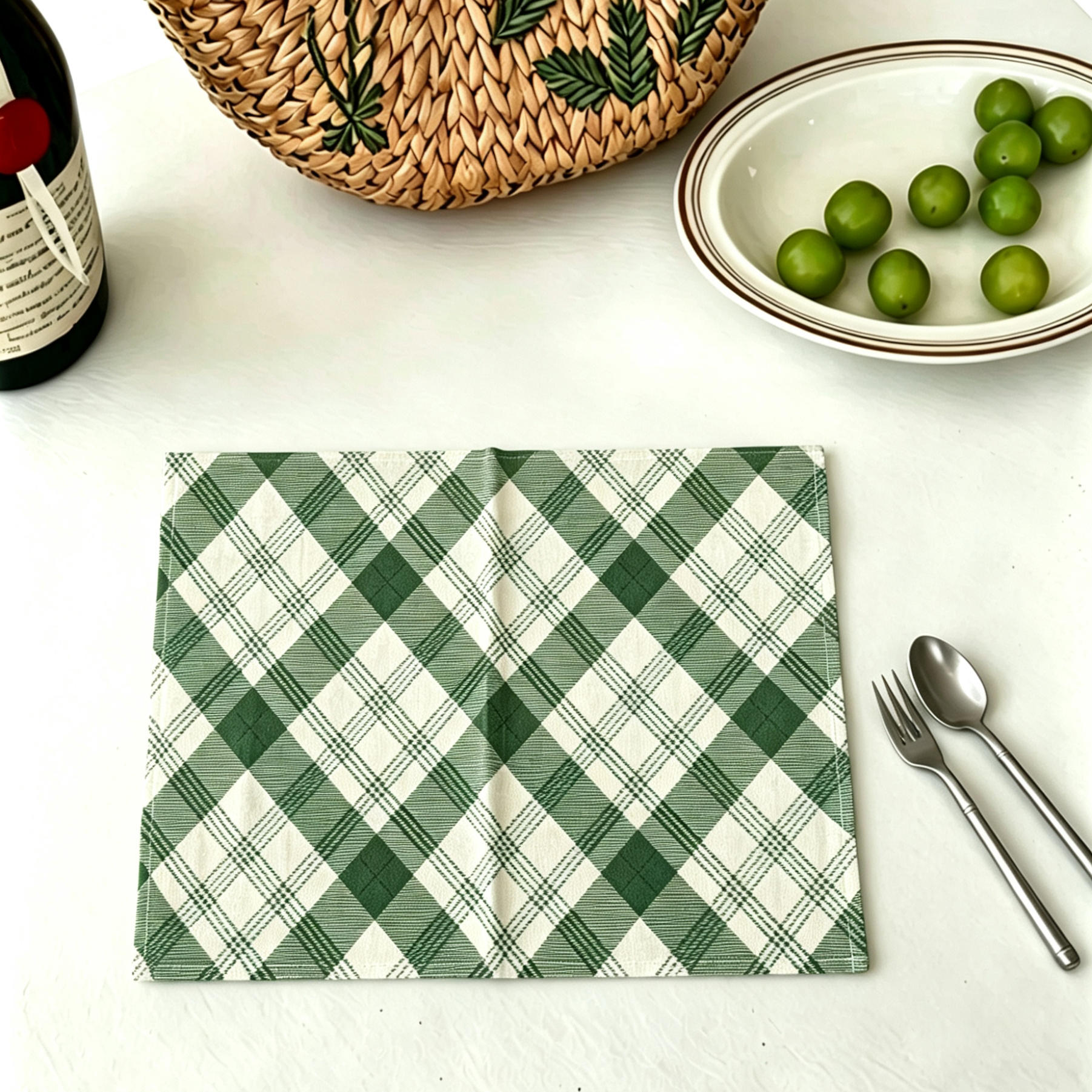 Futian Factory direct sales pure cotton tea towels, high-end absorbent tablecloths, cotton and linen fabric rags, cross-border stock wholesale pic 1