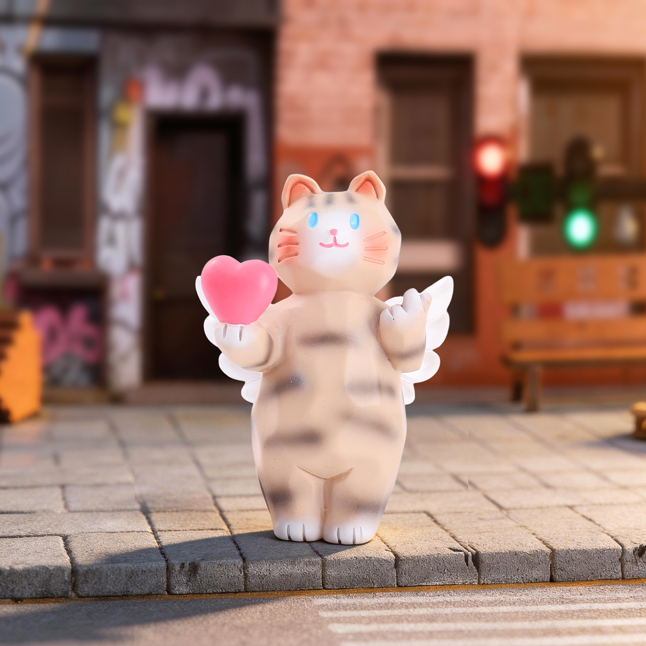 Trendy desktop ornaments, eye-catching cat bags, blind boxes, cute cat designs, unique and fun home decoration, creative trendy toys, figurines, children's toys, handicrafts Application Scenario