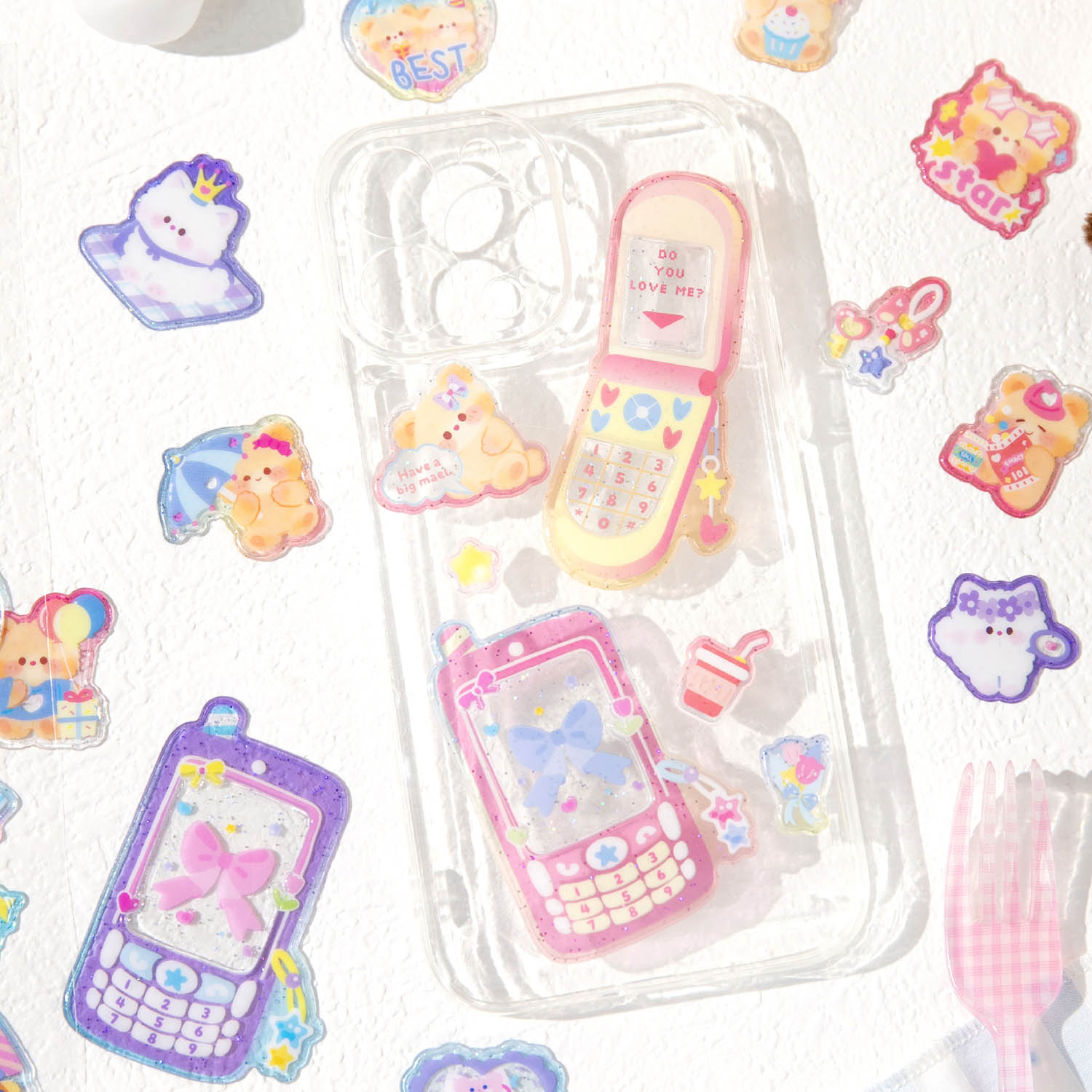 JH87W Transparent Crystal Sticker Item Picture