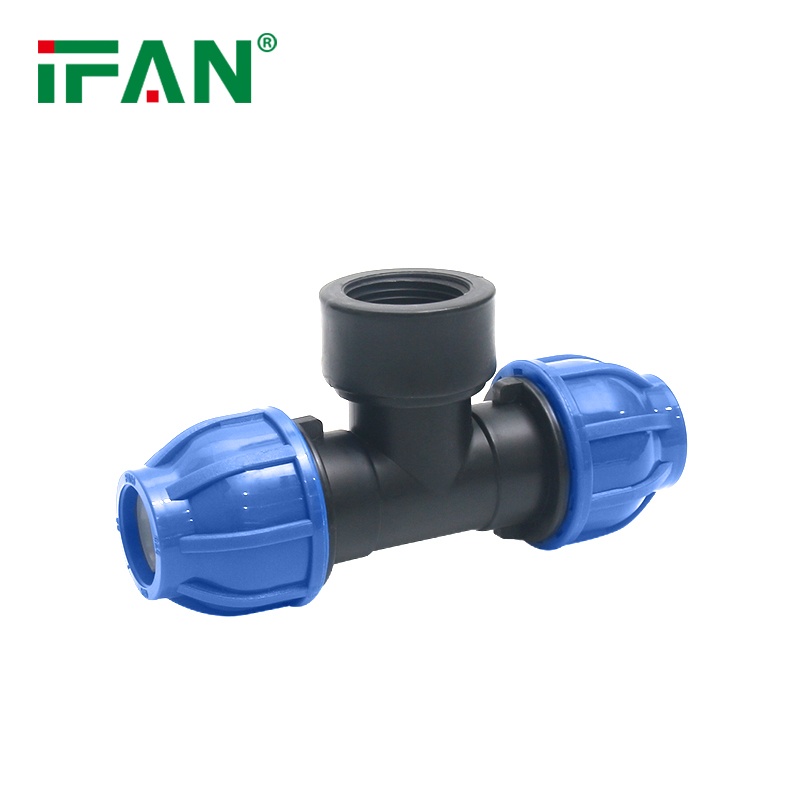Full-range IFAN PP quick-connect female-threaded tee