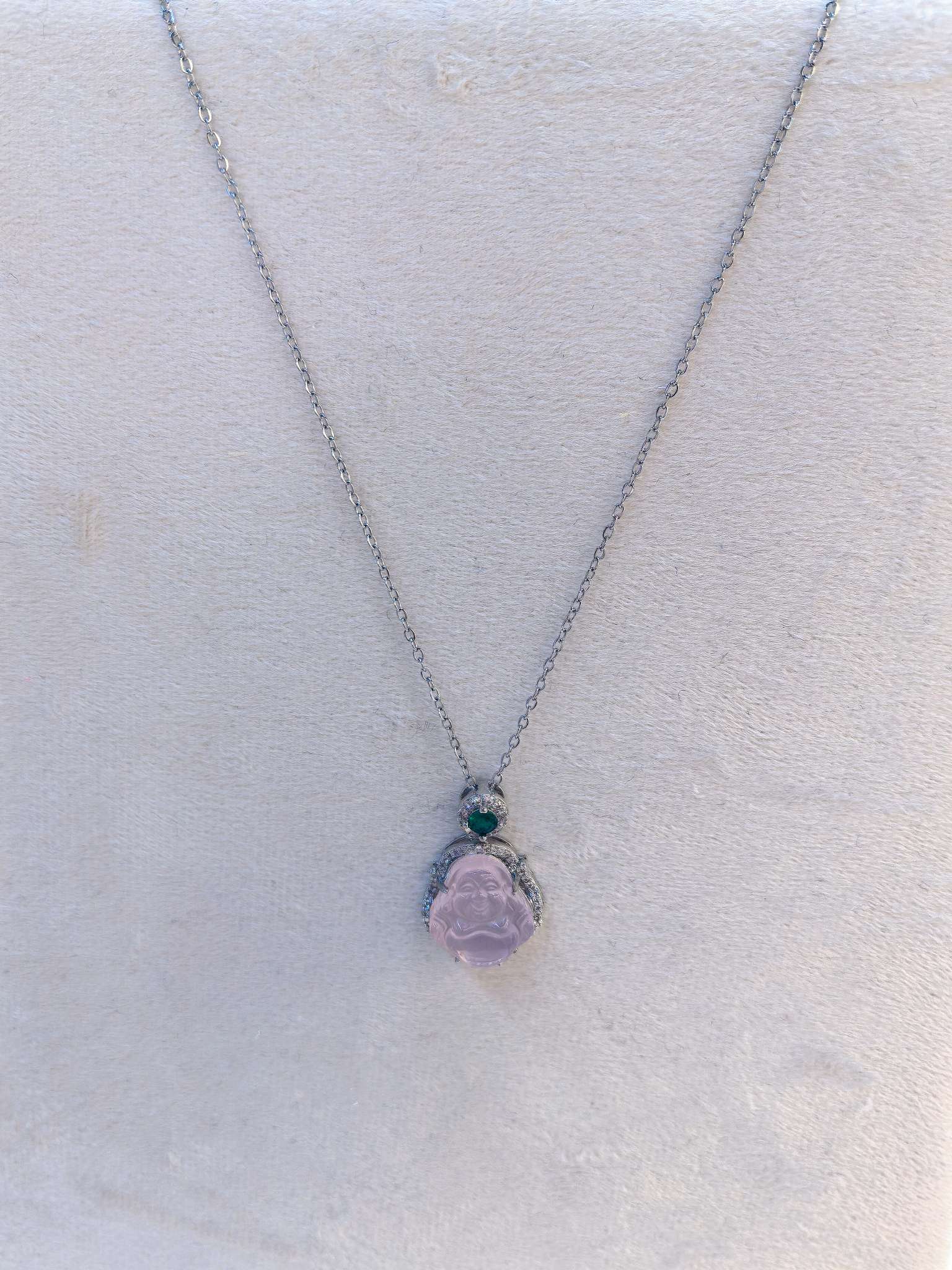 Серебряная цепочка будды, подвеска из коллекции "стильные 100" Item Picture
