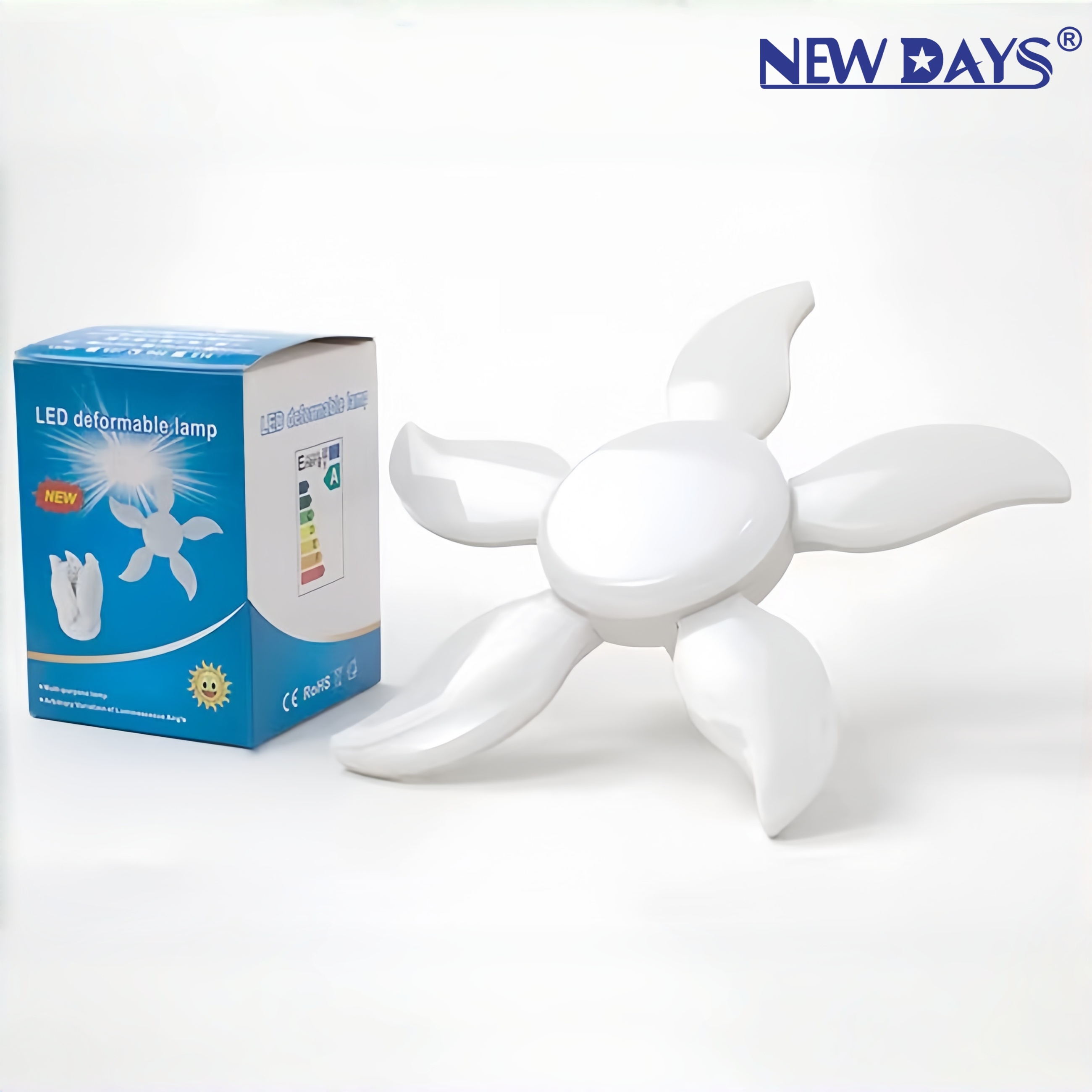 NEWDAYS brand cross-border new product LED bulb leaf lamp, mini mango lamp eye-protecting folding lamp, Screw E27-port energy-saving high-brightness lighting lamp bulb leaf lamp bulb Application Scenario