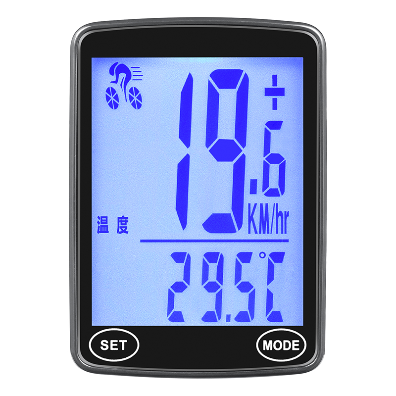 YE100-B bicycle wired speedometer with large screen in both Chinese and English, wired touch backlight, waterproof, mountain bike speedometer, odometer, and speedometer Application Scenario