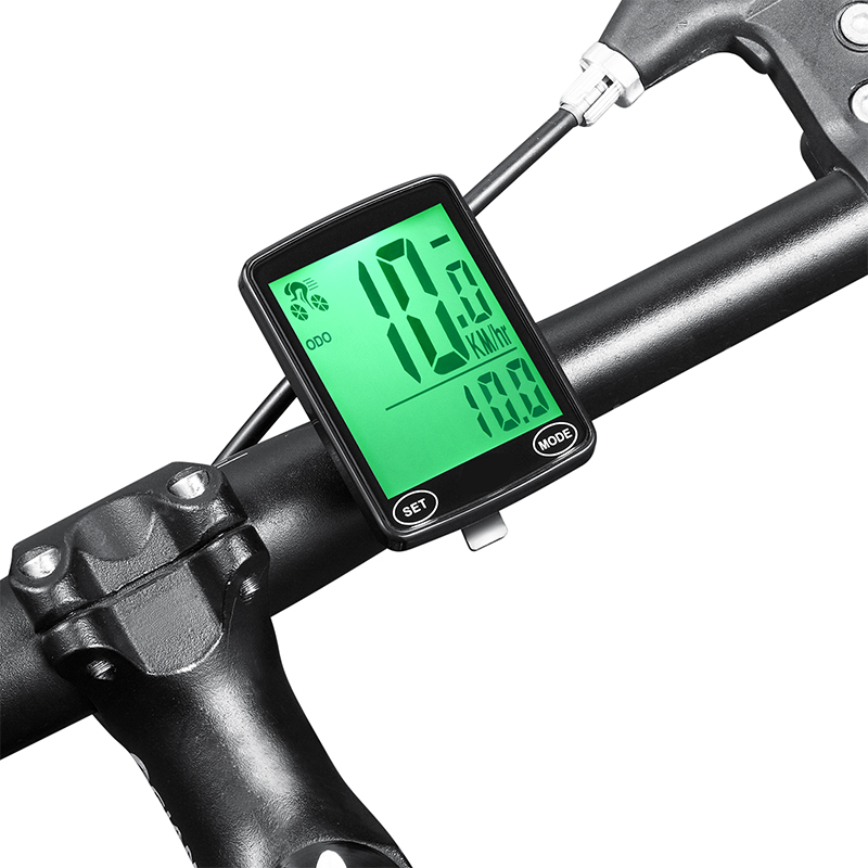 YE100-B bicycle wired speedometer with large screen in both Chinese and English, wired touch backlight, waterproof, mountain bike speedometer, odometer, and speedometer Specification image