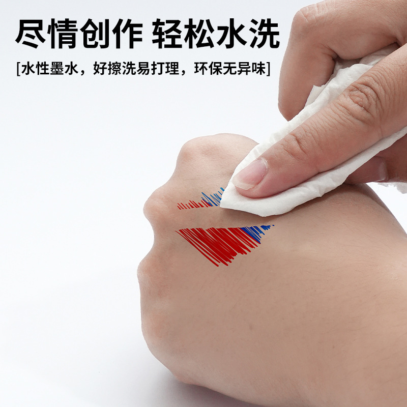 Letu 8831 ultra-fine whiteboard pen, erasable pen for children, non-toxic, washable, red, blue and green micro-hole 0.5mm line pen Application Scenario