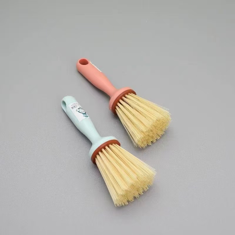 KEYide electric cleaning brush, grey handle, yellow bristles, coat brush, plastic bristle remover, large size Specification image