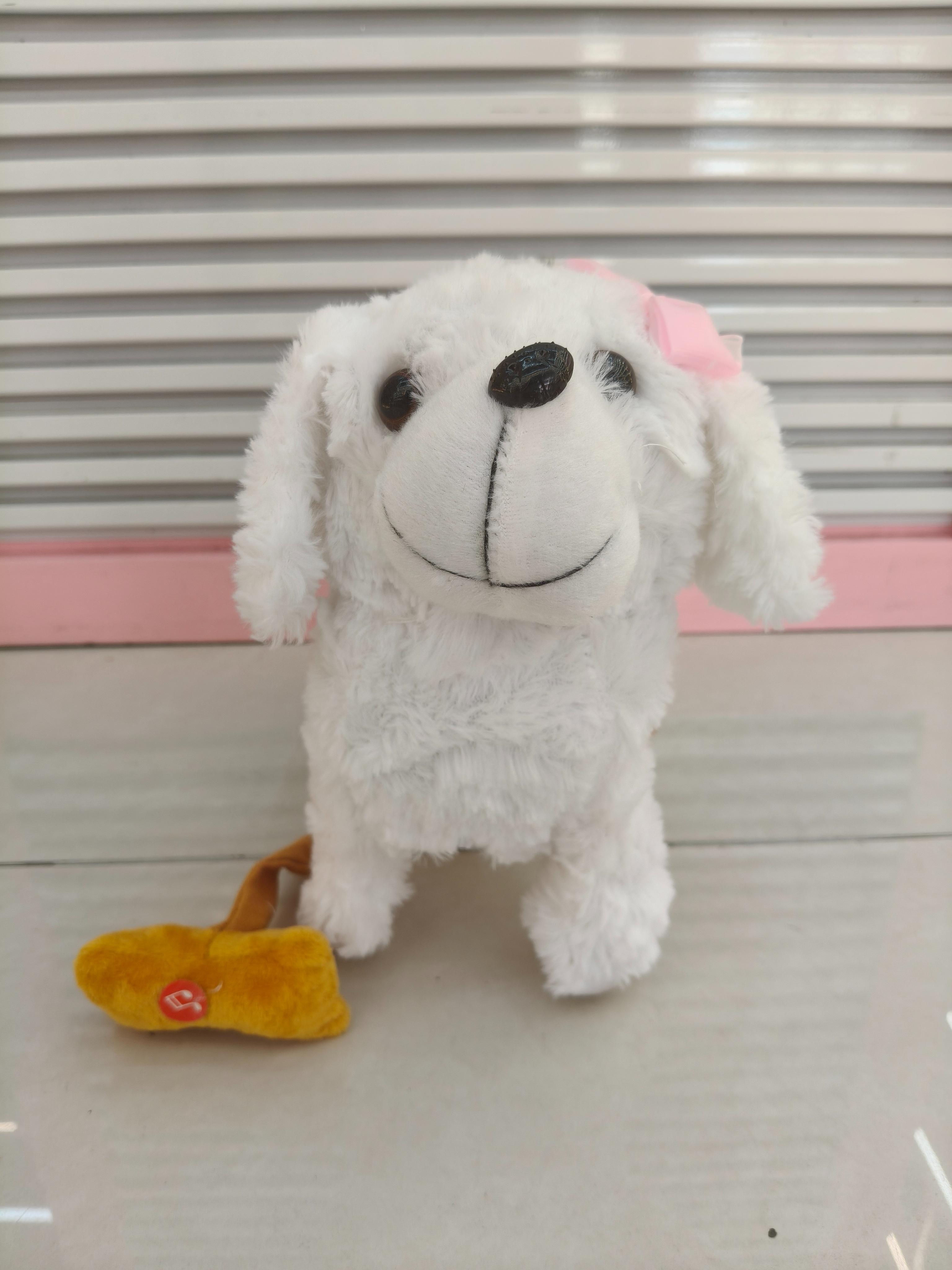 A life-sized colorful children's toy with a walking, tongue-licking, leash and 60 songs Item Picture