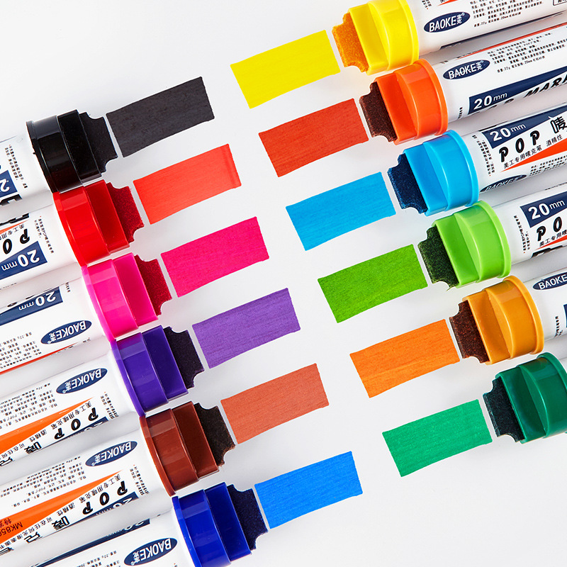 Pok POP-specific marker pen, thick poster pen, colored marker pen, Ink refills, hand-painted Mark pen 20mm set