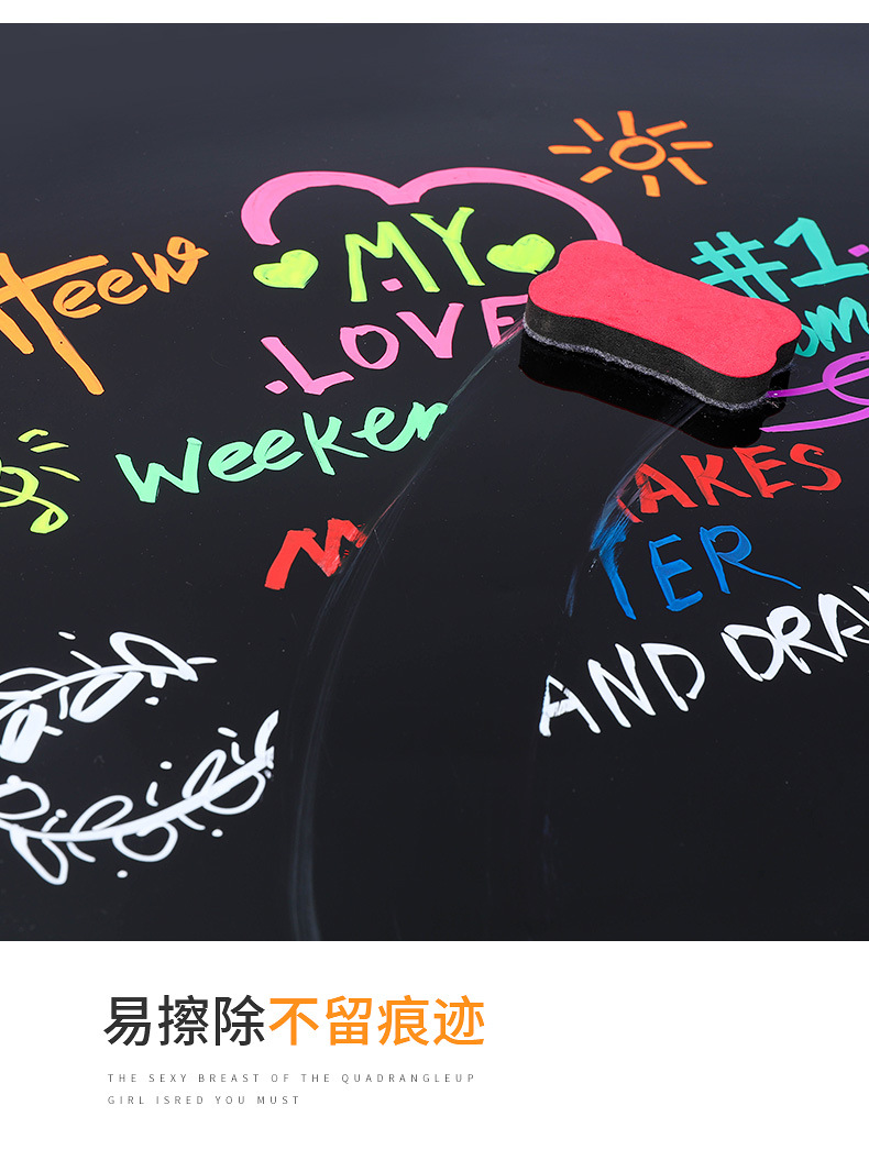 广纳荧光板专用笔电子屏灯板笔可擦荧光笔彩色白板笔无尘液体粉笔 pic 6