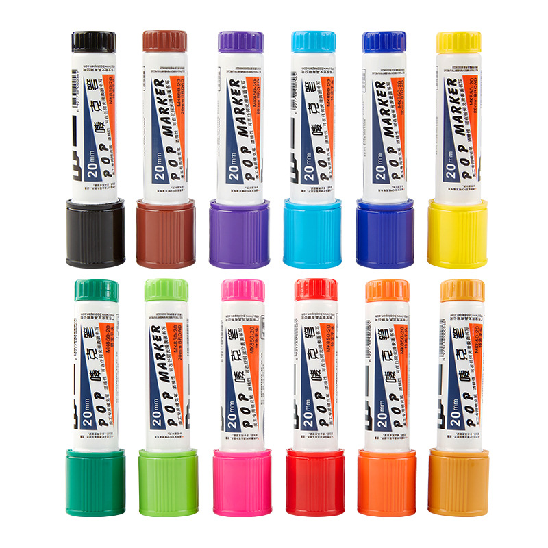 Pok POP-specific marker pen, thick poster pen, colored marker pen, Ink refills, hand-painted Mark pen 20mm set Application Scenario