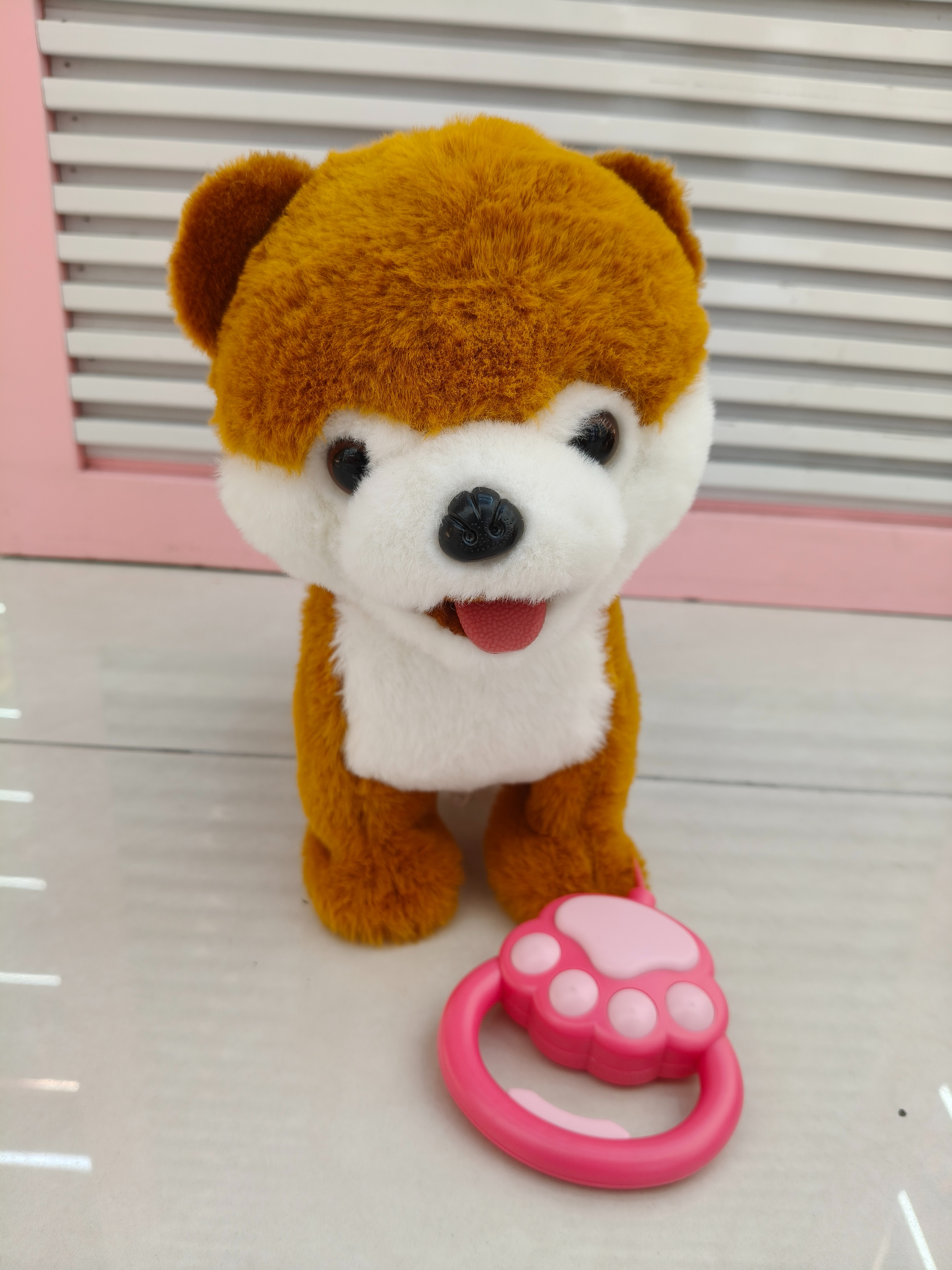 Touch the electric tongue-sticking dog that walks with its tongue licking and wags its tail to learn to speak children's toys Specification image