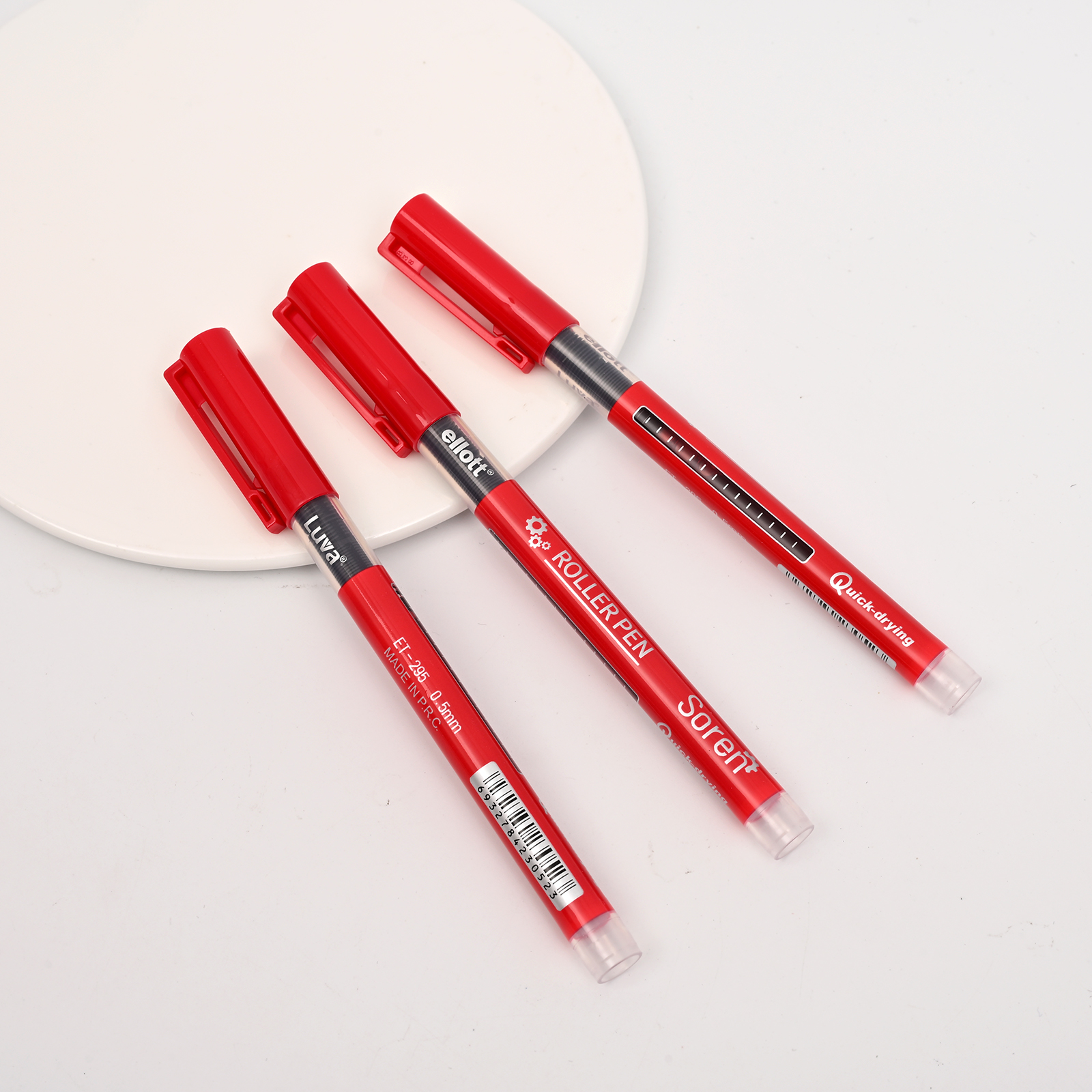 ET-295 linear ballpoint pen in red Specification image