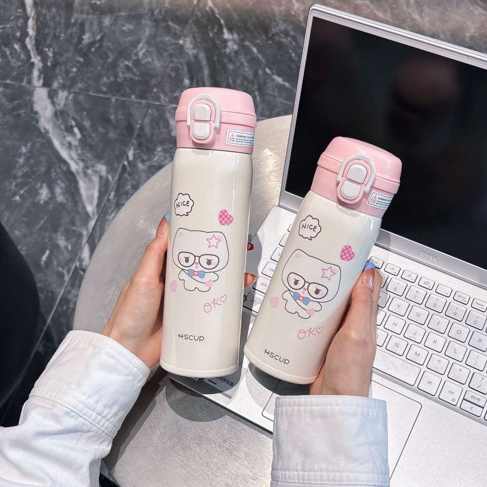 Double Bullet Cap Titi Cat Pink Series 500ML Specification image