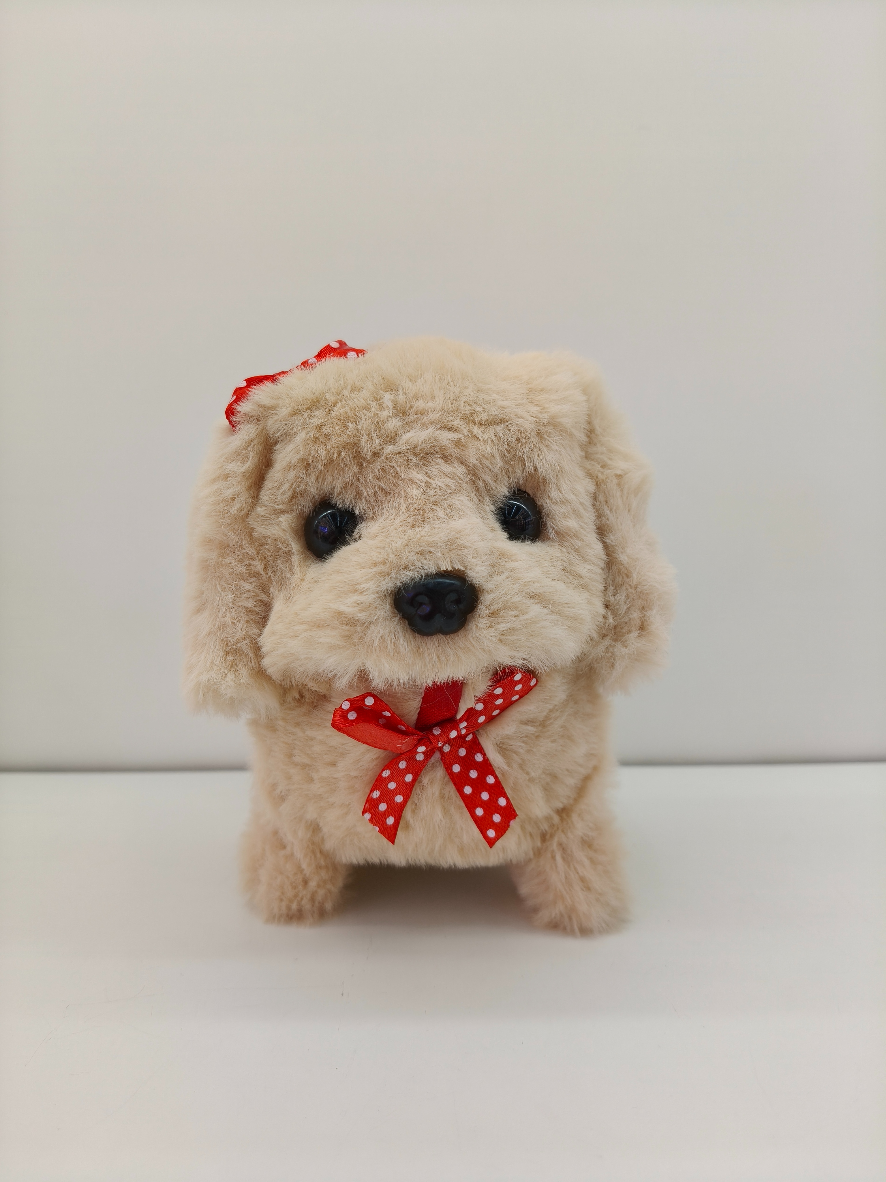 蝴蝶结小狗会走路会叫多色小狗毛绒玩偶儿童玩具 Item Picture