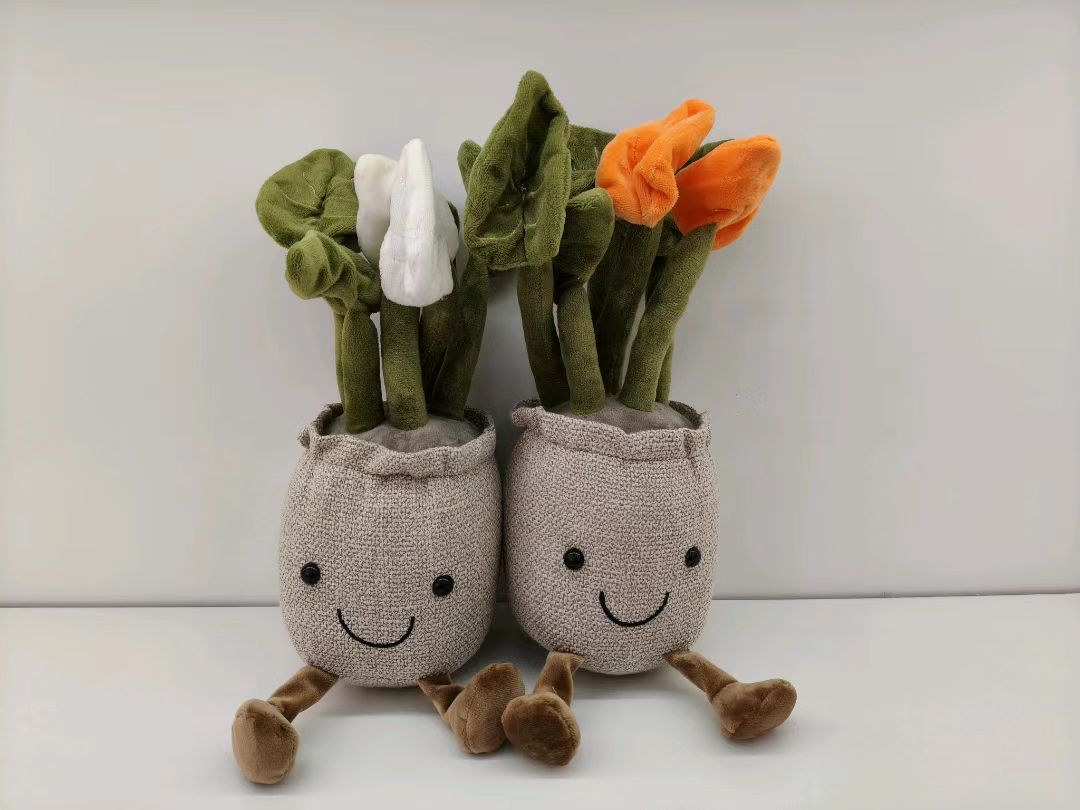 Plush flower POTS, dolls, backpacks, felt pendants, plush dolls, home decorations Specification image
