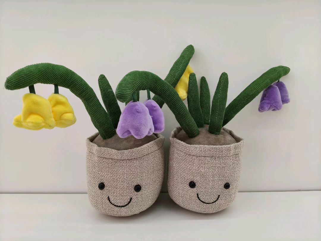 Ins-style plush flowerpot toys, home decorations, and cute flowers details Picture