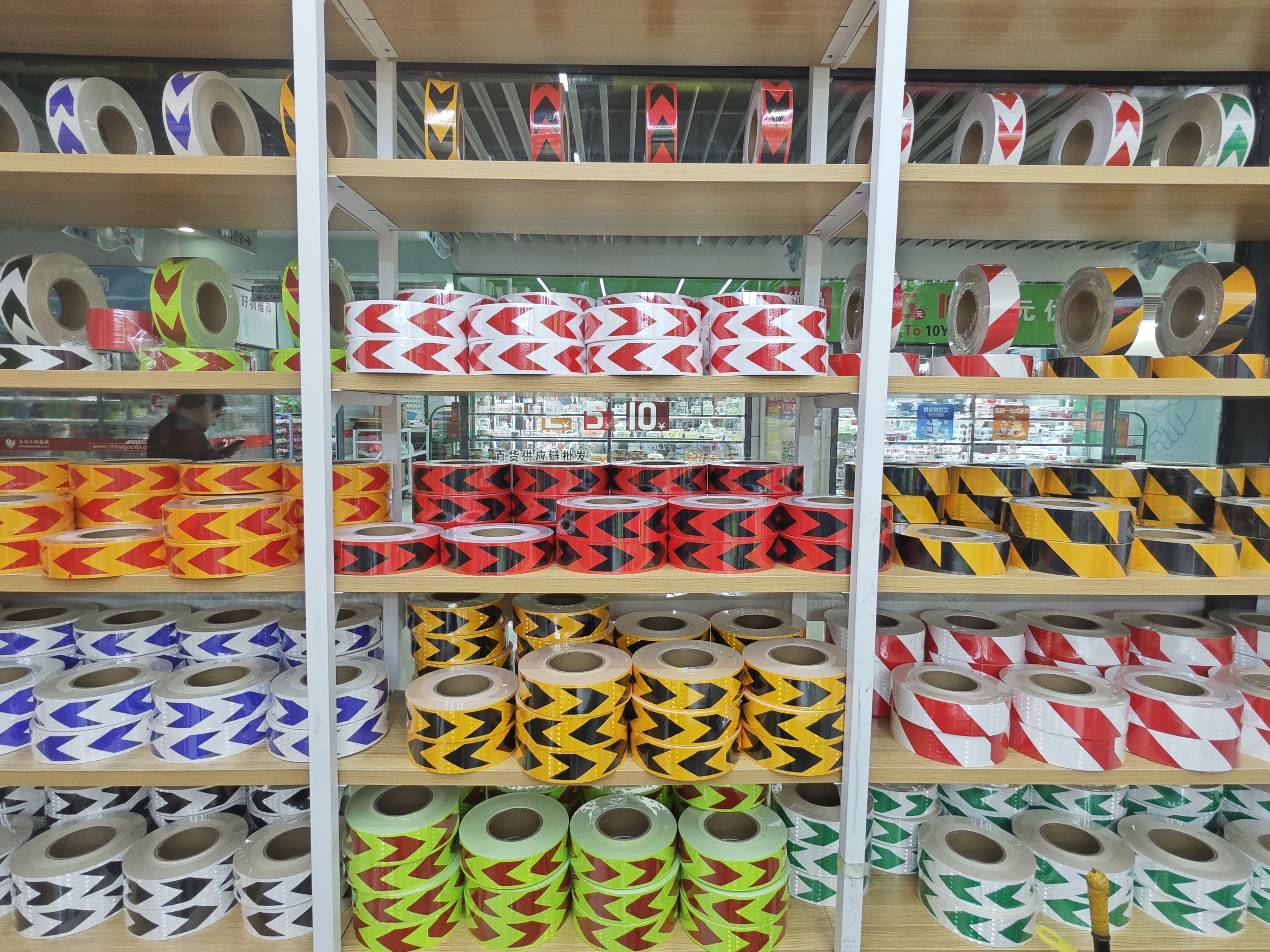 Reflective sticker rolls, 45 meters long and 5 miles wide, available in various colors for customization detail image 1