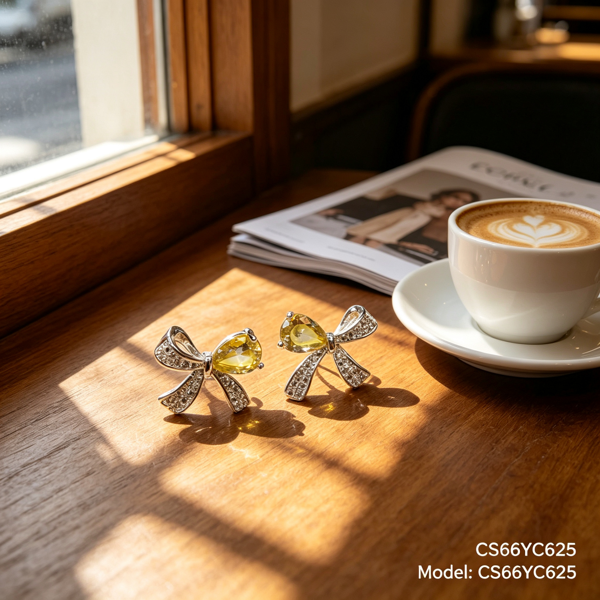 Chunshi Original Silver bow pearl Stud Earrings 925, silver set with teardrop sapphire and small diamond earrings 101752950 Item Picture