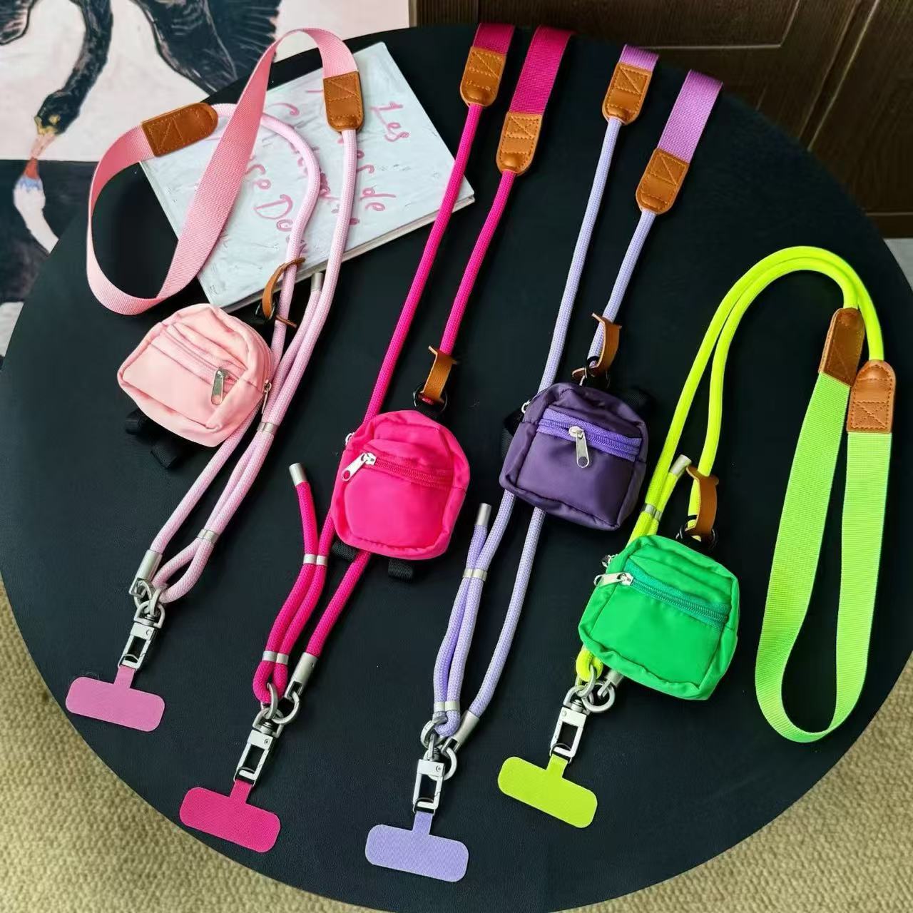 彩色挂绳小包组合手机挂绳带手机链挂绳挂绳