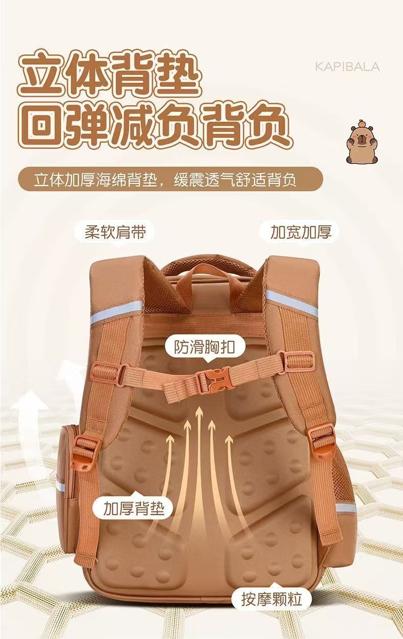 Schoolbags for boys and girls in grades 1 to 6 of primary school, large-capacity children's cute backpacks, waterproof back-protecting and weight-reducing backpacks detail image 11