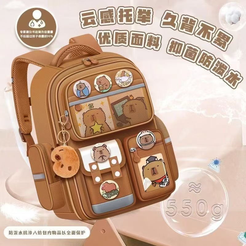 Schoolbags for boys and girls in grades 1 to 6 of primary school, large-capacity children's cute backpacks, waterproof back-protecting and weight-reducing backpacks detail image 10