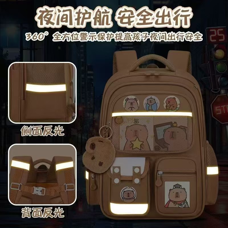 Schoolbags for boys and girls in grades 1 to 6 of primary school, large-capacity children's cute backpacks, waterproof back-protecting and weight-reducing backpacks detail image 17