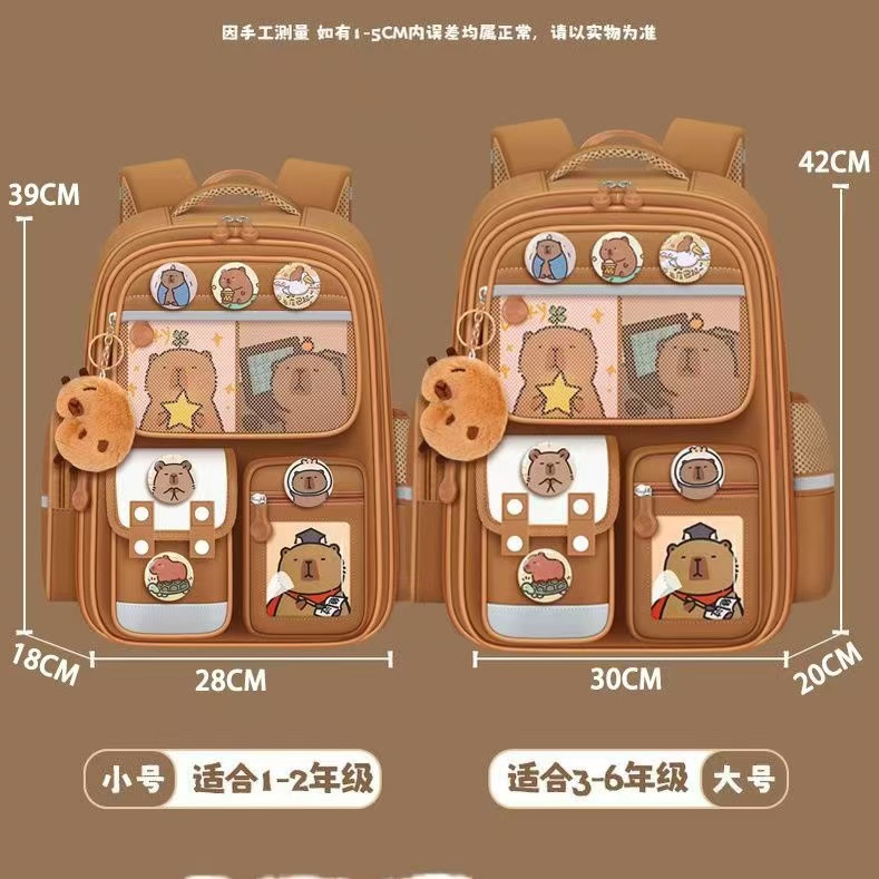 Schoolbags for boys and girls in grades 1 to 6 of primary school, large-capacity children's cute backpacks, waterproof back-protecting and weight-reducing backpacks detail image 9