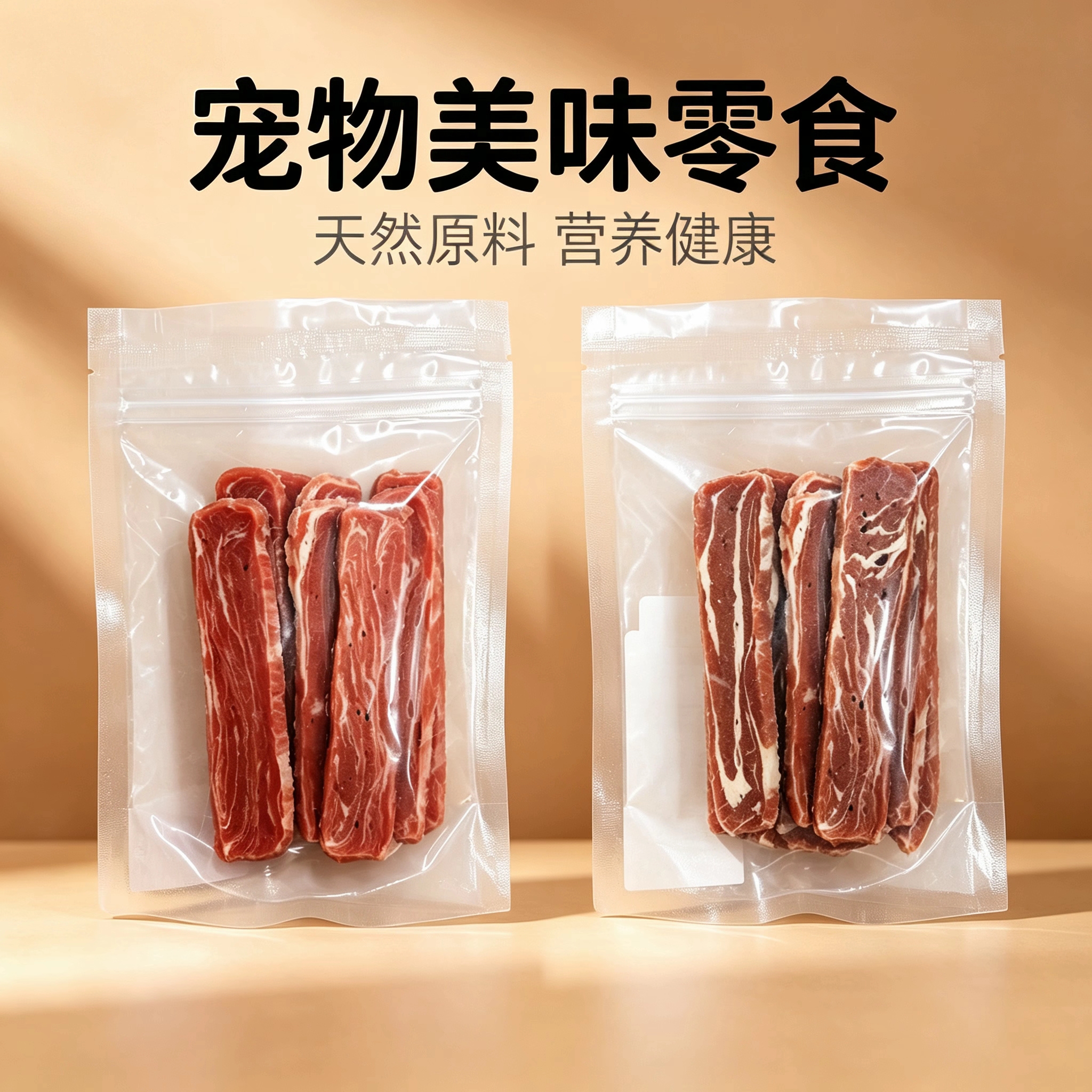 厂家直销狗狗零食雪花牛肉鸡肉三文鱼片干宠物食品磨牙棒训犬奖励鸡肉干饶骨头棒