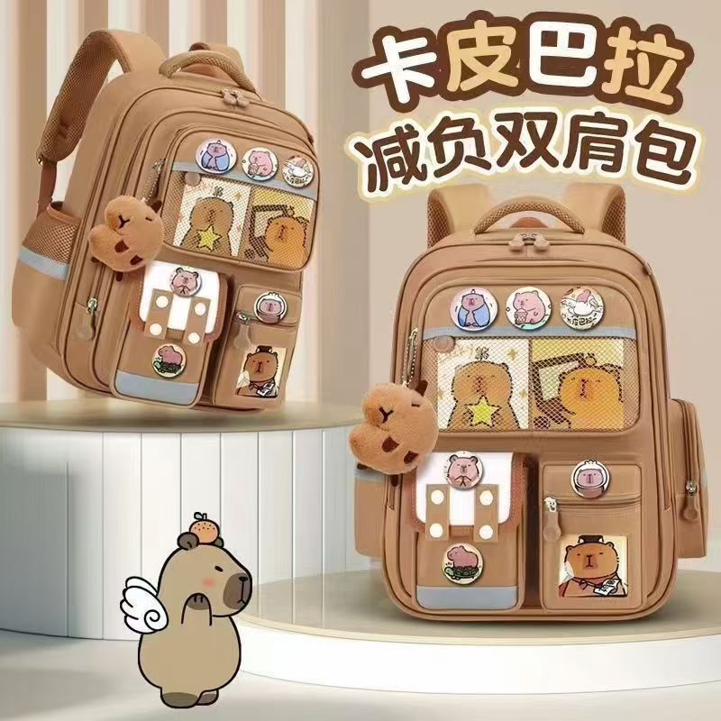 Schoolbags for boys and girls in grades 1 to 6 of primary school, large-capacity children's cute backpacks, waterproof back-protecting and weight-reducing backpacks detail image 8